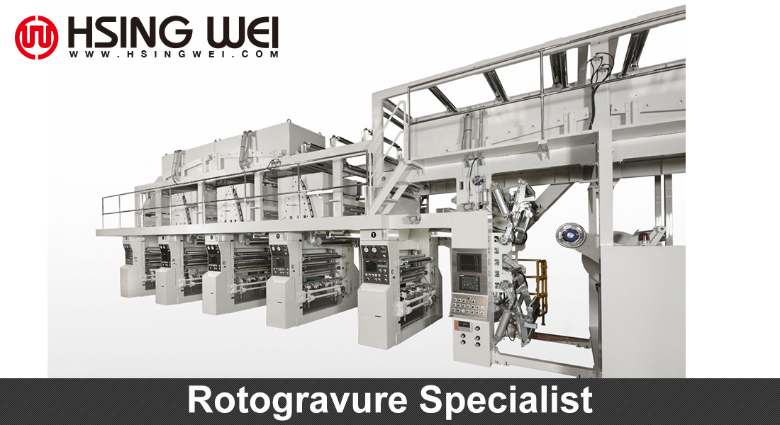 Electronic line shaft (els) rotogravure printing machine
